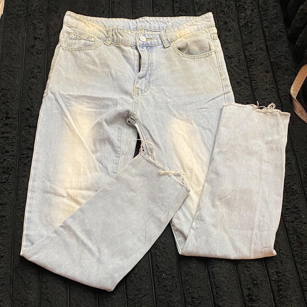 Light Wash Distressed Jeans